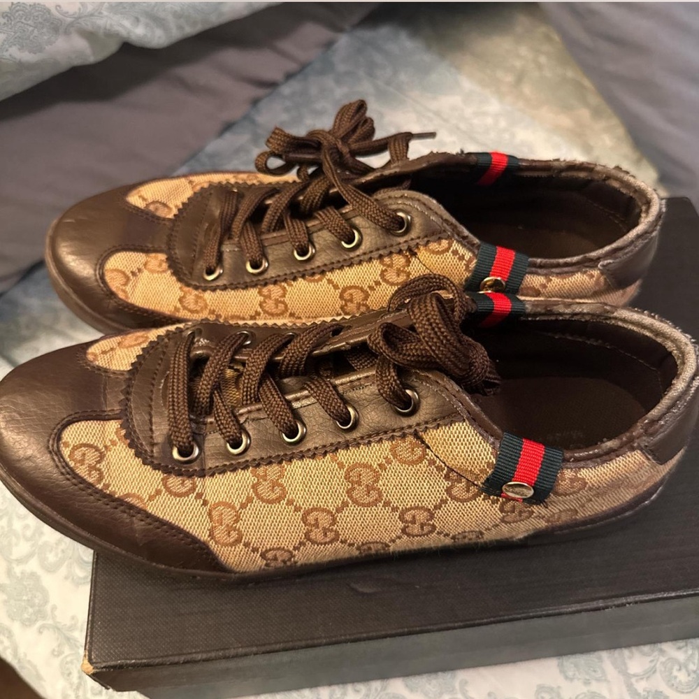 Gucci Brown and Tan Women's Sneakers